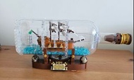 LEGO 21313 Ship in a bottle 漂流瓶中船 （已砌）