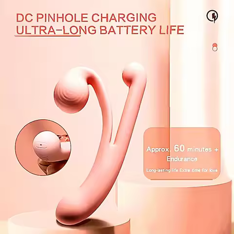 Snail Shaped Vibrator Merges Clitoral Stimulation With Ten Vibration Modes And Silicone Vaginal Mass