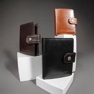 Kenes Leather Dompet Kartu Unisex Kulit Asli Pele - Free Gravir Nama