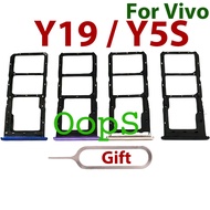 Sim tray slot holder For Vivo Y19 Y5S Sim Card Tray Slot Holder Reader SD Slot Adapter Replacement P