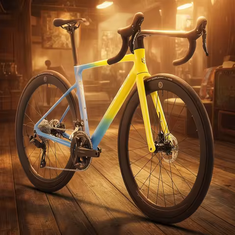 SAVA Falcon SLR7 Full Carbon electronic shifting Road Bike 24 Speed Ultralight 7.7kg Road Bike with 