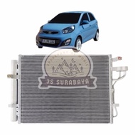 MESIN Car AC Radiator Condenser All New Picanto SE ANP Third Generation Gen 3 Gen3 2011 to 2017 TA (
