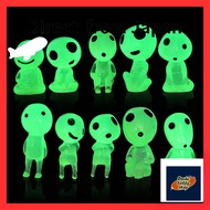 LeTradeJP 10-Piece Set Resin Decor Tree Elf Figures Resin Glowing Tree Elf Movie Character Cute Doll