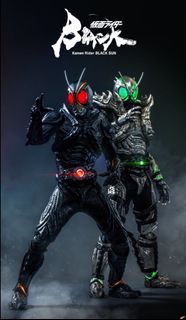 Hottoys kamen rider black sun, shadow moon 黑日 影月