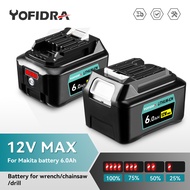 12V 6000mAh Electric Brill Power Tools Lithium Battery Rechargeable Battery for Makita BL1040 BL1015