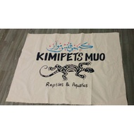 HANDMADE BANNER OLD SCHOOL KAIN BELACU DAN CAT ACRYLIC