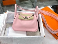 Hermes 3Q 櫻花粉 mini lindy stamp U swift