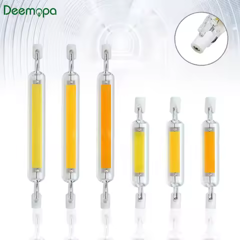 LED light R7S 5W 10W 20W Superbright Powerful Spotlight 78mm118mm 220V 110V COB Lamp Bulb Glass Tube