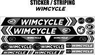 COD / STICKER ALL SEPEDAH WIM VARIASI BIKE STIKER POLET ALL SEPEDA STRIPING MOTIF WIM-CYCLE BIKE SET