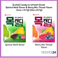 [Lotte] Throat Pastilles Quince Herb & Berry Mix Throat Candy | candy b candy