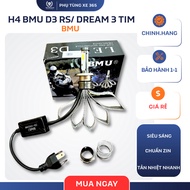 Super bright H4-D3 3-heart multi-function BMU headlight bulb for motorbikes