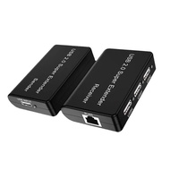 Real 4 Port USB 2.0 Network Extender By RJ45 Cat5e Cat6 Ethernet Cable 100m for Webcam Camera Mouse 