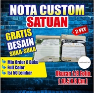 NOTA CUSTOM SATUAN 1/8 FOLIO