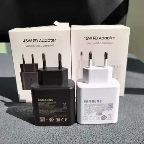 Original Samsung 45W PD Charger Super Fast Charging For Galaxy A55 A56 C55 S25 Ultra S24 S23 S9 Plus