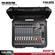 Professional Power Mixer 8 Channel 500W x 2 With Case Individual 48v Phantom Power Bluetooth 99 dsp 