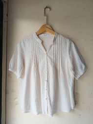 thrift blouse katbol lengan pendek/blouse katbol preloved