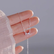 Gold necklace pawnable 18k Bow zircon necklace silver necklace for women tala by kyla