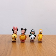 日本 迪士尼 disney yujin 絕版 中古 扭蛋 小擺設 搖搖馬 米奇 mickey 米妮 minnie 高飛 goofy 布魯托 pluto