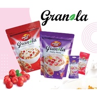COMBO 2 BACKS OF FRUITY BERRY GRANOLA 350G AND CASHEW GRANOLA & NAM VIETNAM 350G DAN.D.PAK, NO PRESE
