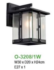 โคมไฟกิ่ง O-3208/1W (W30xD20xH42cm) TSP