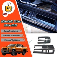 【Mitsubishi Triton 2024-2025】Carbon Fiber Window Switch Panel GLS GLX GL AT Premium AT GL MT GL Car 