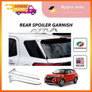 Perodua Ativa Rear Spoiler Chrome Trim Garnish Body Kit Exterior Trunk Window Protector Rocky