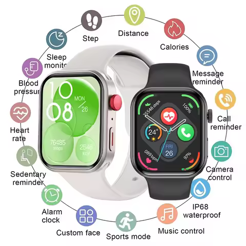 New 2.01 Smart Watch Men Women Bluetooth Call Music Clock Heart Rate Health Smartwatches Ladies Spor