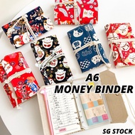 {SG} A6 Money Binder Cash Envelope Binder Currency Organizer Money Organizer Binder Money Saving Bin
