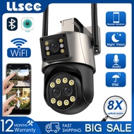 LLSEE ICSEE Wireless CCTV WIFI Outdoor Camera 360 PTZ 4K 8MP WIFI CCTV Camera Color Night Vision Mobile Tracking