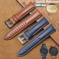 New genuine leather watch strap 22mm. 24mm. With quick release pins for fossil fs5061 fs5237 me3052 