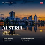 Austria eSIM 20GB-50GB & Unlimited Data | Instant eSIM Delivery | 5G/4G High Speed | REDXTRAVEL.MY