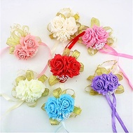 Foam Roses Bridal Bridesmaid Wrist Corsage Wedding Bracelet