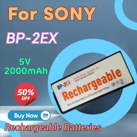New 5V 2000mAh BP-2EX Walkman Battery for SONY Personal Stereo D150 D250 D-Z555/555/150/250/99/90/88