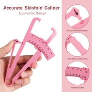【The-Best】 Body Fat Loss Tester Calculator Caliper Fitness Clip Fat Measurement Tool Chart Skinfold 