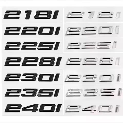 3D ABS Car Rear Trunk Letters Logo Badge Emblem Sticker For BMW 2 Series 216i 218i 220i 225i 228i 23