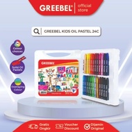 GREEBEL Crayon 24 colors / Greebel Oil Pastel 24 Colors