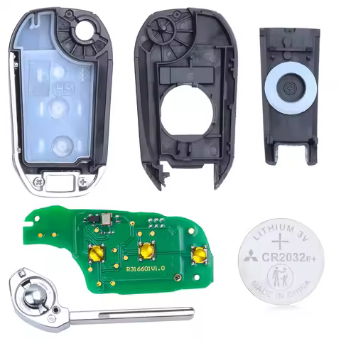 Flip Remote Car Key Fob 3 Buttons 433MHz 4A Chip for Citroen Aircross C3 C5 C6 for Peugeot 308 4008 
