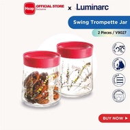 Luminarc 2Pcs Trompette Pink Jar Swing Set - (750ML) [Model: V9027] - Kitchenware