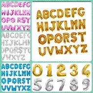 Bóng kiếng Chữ Cái  chữ số chữ sinh nhật ghép tên dài 40cm ( 12k/ 2Bóng)