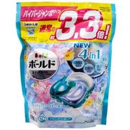 日本 P&amp;G ARIEL（淺藍-皂香）4合1抗菌除臭洗衣球39入，下單前請先詢問貨量