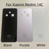 For Xiaomi Redmi 14C 2411DRN47C Battery Cover Rear Glass Battery Door Housing Replacement Parts For 