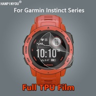 1/3/5/10 Pcs For Garmin Enduro Lily Instinct Solar Tide Tactical Esports Sport Smart GPS Watch Ultra Thin Clear Full Cover Slim Soft TPU Repairable Hydrogel Film Anti-Scratch Screen Protector -Not Tempered Glass