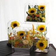 Hot Sale Tanabata Teacher Gift Sunflower Preserved Flower Finished Product Gift for Girlfriend Birth