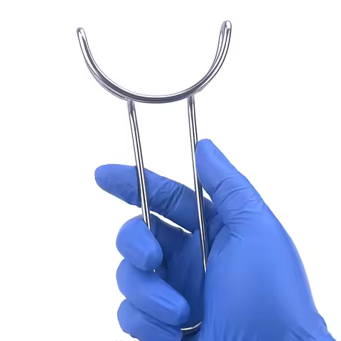 Dental Orthodontic T Shape Retractor Mouth Gag Opener Retractor Dental Cheek and Lip Retractor Stain