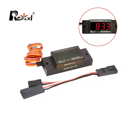 Rcexl V3.0 Mini Ignition Tachometer Speedometer Igniter Accessories for DLE MT Engines Gas RC Airpla