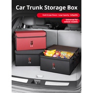 For Hongqi H5 H6 H7 H9 E-QM5 HS3 HS5 HS6 HS7 E-HS3 LS5 Car Trunk Foldable Storage Box Large-Capacity