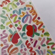 Kisscut aesthetic confetti journal sticker