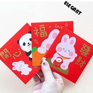 Elegan Amplop Merah Anak Hadiah Pesta Undangan Kelinci Cina Tahun Hong
