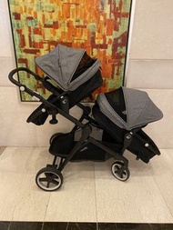 UK evenflo pivot xpand  Two seat tandem double light weight baby stroller 英雄前後雙座位平訓BB車嬰兒車孖B車雙人手推車嬰兒車