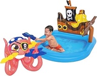 Avilia Inflatable Ship Pool with Fish and Accessories 140 x 130 x 104 cm - Ideal for Fun Children in